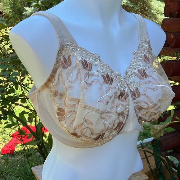 Wacoal lacy full figure underwire bra 38 G DDDD - Picture 2 of 7